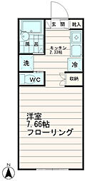 ハイムコーヤ2 1Kの間取図画像