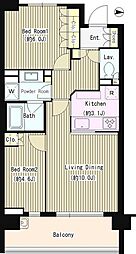 パークホームズ成増マークレジデンス 1階2LDKの間取り