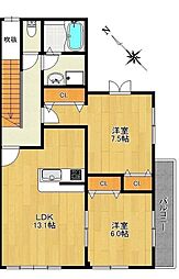 セレーノ 2LDKの間取図画像