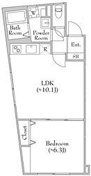 Fons Lucis Izumi 4階1LDKの間取り