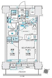 デュオステージ海老名II 1LDKの間取図画像