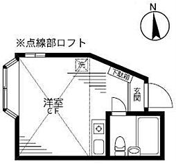 エコー荻窪 ワンルームの間取図画像
