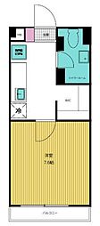 行徳マンション 1Kの間取図画像