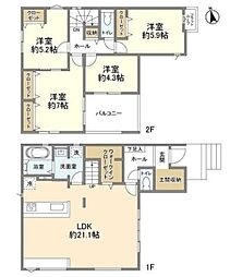 Ｋｏｌｅｔ船橋三咲12 4LDKの間取り