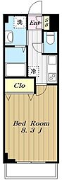 ローエングリン 1Kの間取図画像