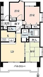 ドゥーエ練馬 3LDKの間取図画像
