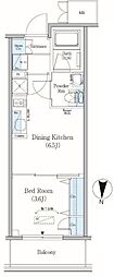 Urbanex錦糸町 1DKの間取図画像