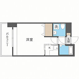 エステート・モア警固 1Kの間取図画像