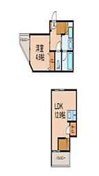 HJ PLACE OTSUKA 2階1LDKの間取り