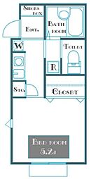 アイムタウン上祖師谷 1階1Kの間取り