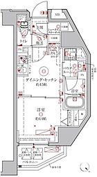 クレイシアIDZ練馬富士見台 1DKの間取図画像