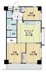 ドムール江古田 1階2SDKの間取り