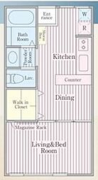 ＯＣＴＯハイム 2階1DKの間取り