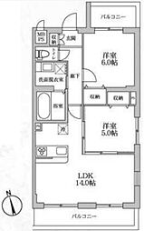 Serenity 2LDKの間取図画像