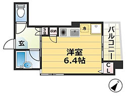 マンションマイウェイ 1Kの間取図画像