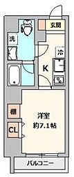 ABODE東浅草 1Kの間取図画像