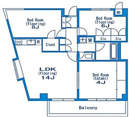 カサベラ草加 3LDKの間取図画像