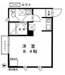 メゾン・ラフィーネ ワンルームの間取図画像
