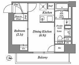 VALUE MAISON ryogoku(バリューメゾン両国) 1DKの間取図画像