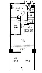 コトヒルズ 1階1SLDKの間取り