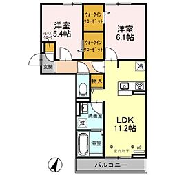間取図画像 2LDK