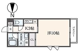 リ・フィレンツェ豊玉 1Kの間取図画像