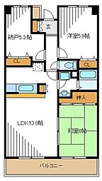 グレースヒル橋本 2SLDKの間取図画像