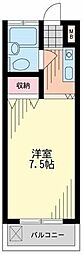 アメニティービレッジ 1Kの間取図画像