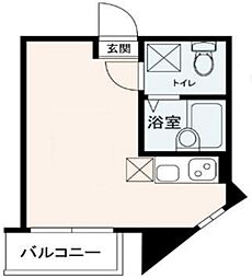 N1-SQUARE 3階ワンルームの間取り