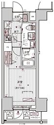 メインステージ浅草入谷1 1Kの間取図画像