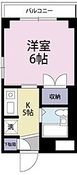 ハウスクレバー 1Kの間取図画像