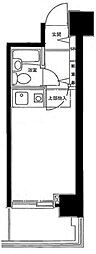 新宿御苑ダイカンプラザ ワンルームの間取図画像