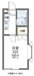 レオパレスフラワーアイランド 1Kの間取図画像