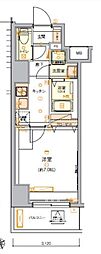 LIVCITY西川口弐番館 1Kの間取図画像