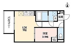 間取図画像 1LDK