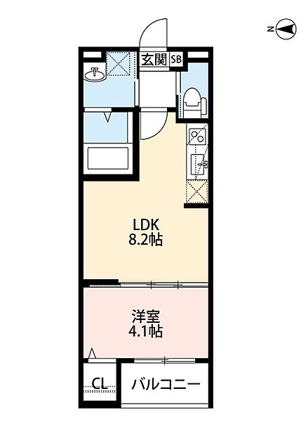 兵庫県尼崎市大庄西町３丁目(賃貸アパート1LDK・2階・30.07㎡)の写真 その2