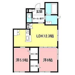 アークメゾン 2LDKの間取図画像