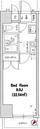 パレ・ドール九段下 1Kの間取図画像