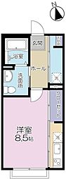 アゼリア ワンルームの間取図画像
