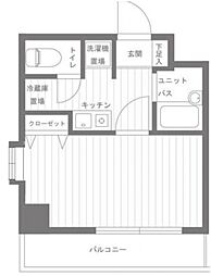 プレール上池袋 3階1Kの間取り