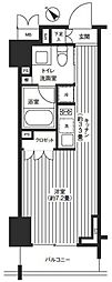 レジディア渋谷 ワンルームの間取図画像