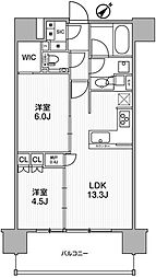 ディームス渋谷本町 2LDKの間取図画像