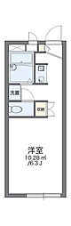 レオパレスエミール戸田A 1Kの間取図画像