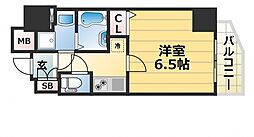 プレサンス神戸元町ミューズ 14階1Kの間取り