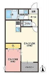 間取図画像 1LDK