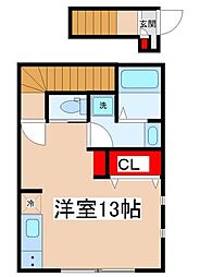 ハイツ柴又 ワンルームの間取図画像
