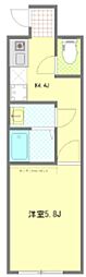 COZY代田橋 1階1Kの間取り