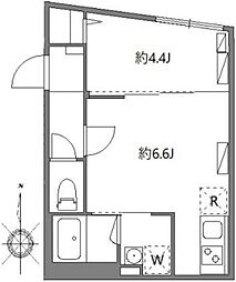 ソラシアレジデンス早稲田 5階1DKの間取り