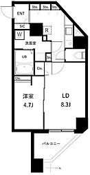 OPENBLOOM入谷 1LDKの間取図画像