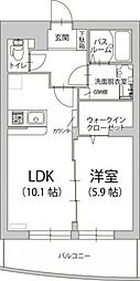 クーチャ万願寺 1LDKの間取図画像